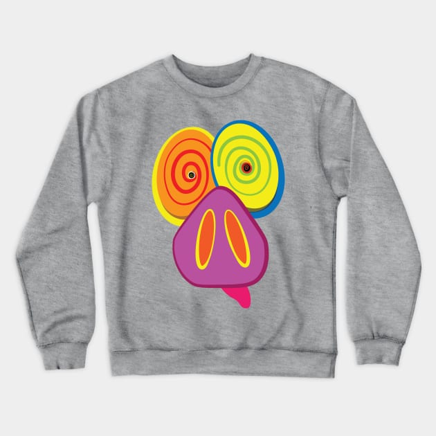 Wild Party Pig Crewneck Sweatshirt by ByersArtLab